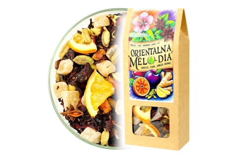 Herbata Owocowa ORIENTALNA MELODIA (KT) (50g) Smak Dalekiego Wschodu !!